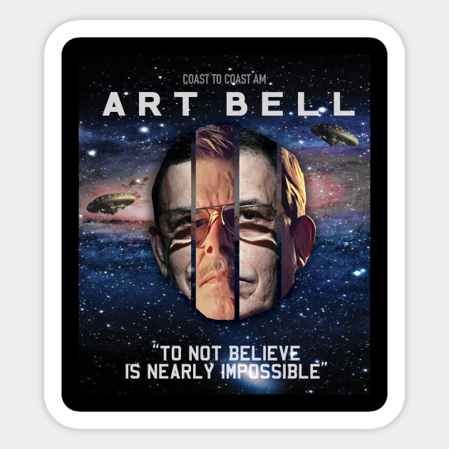 Art Bell Coast To Coast AM 2 Sticker by KMNDRS